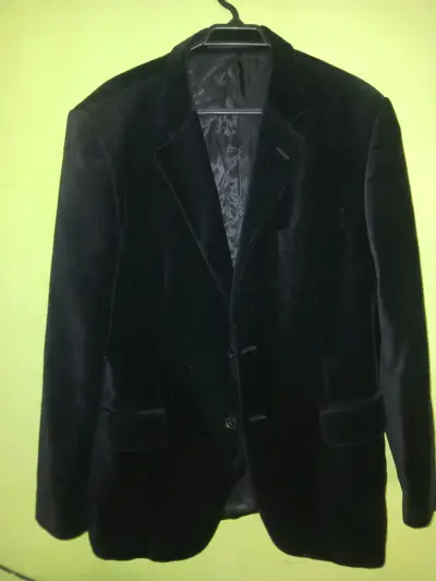 Blazer negro de terciopelo - miniatura 1