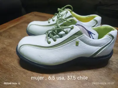Zapatos de golf blancos y marrones - miniatura 5