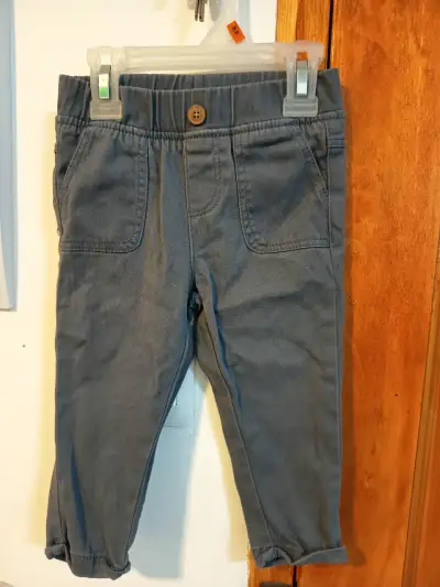 Pantalones gris oscuro para niños - miniatura 1