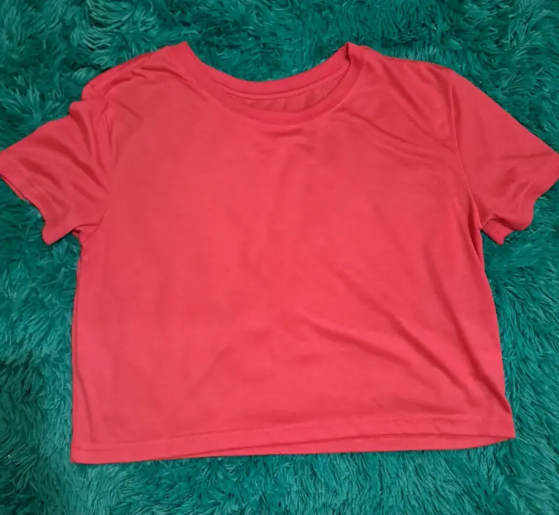 Polera rosa sencilla - 3