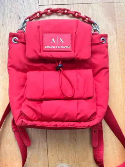 Mochila Armani Exchange roja - miniatura 1
