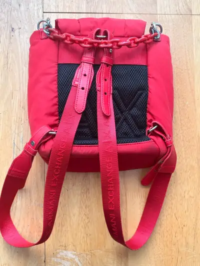 Mochila Armani Exchange roja - miniatura 2