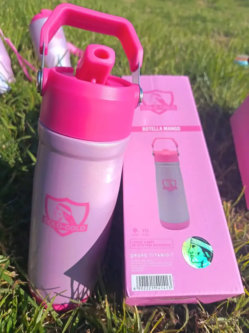 Botella térmica rosa Colo-Colo 650ml - 1