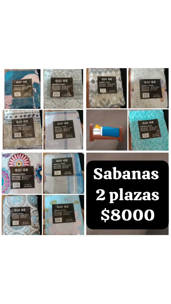 Conjunto de sábanas Gui Ge 2 plazas