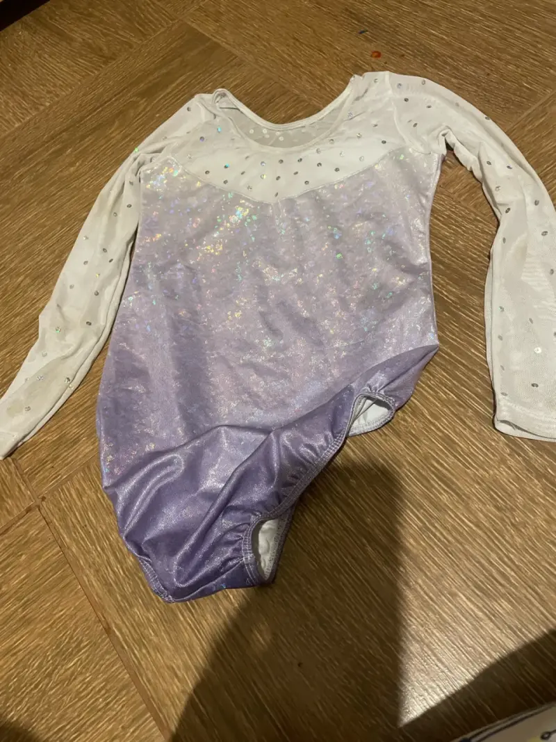 Body de gimnasia infantil lila - 3