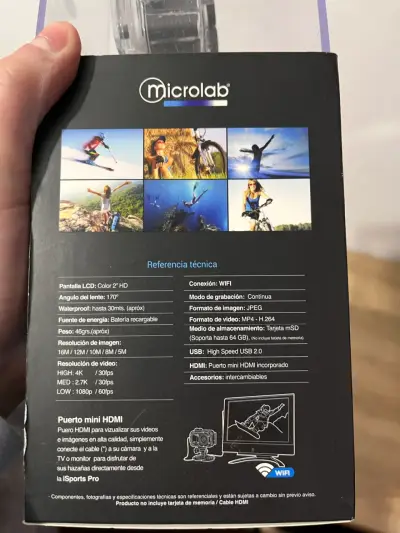 Cámara deportiva 4K Microlab - miniatura 3