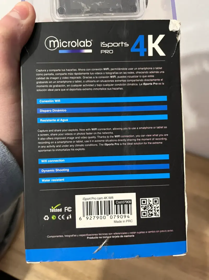 Cámara deportiva 4K Microlab - 4