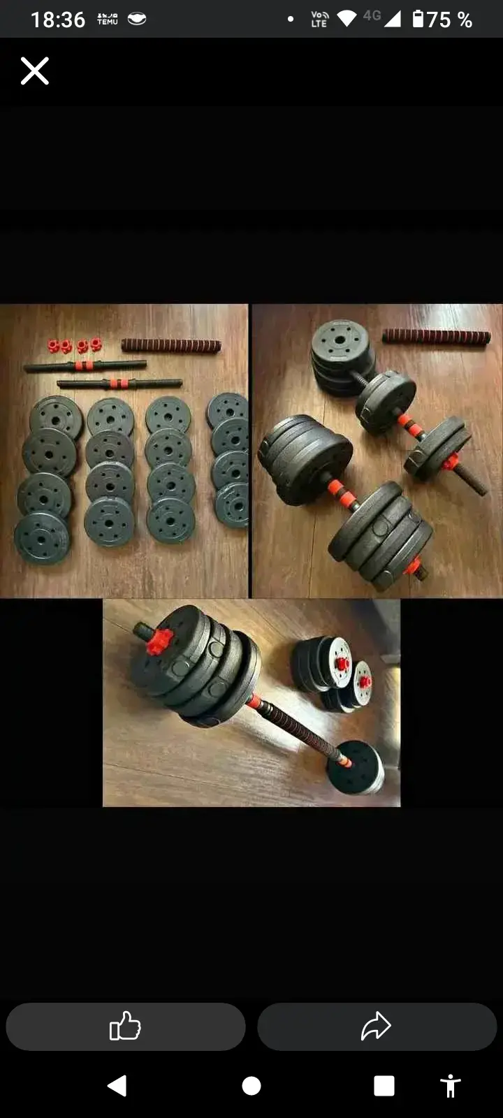 Set de pesas ajustables 30 kg - 1