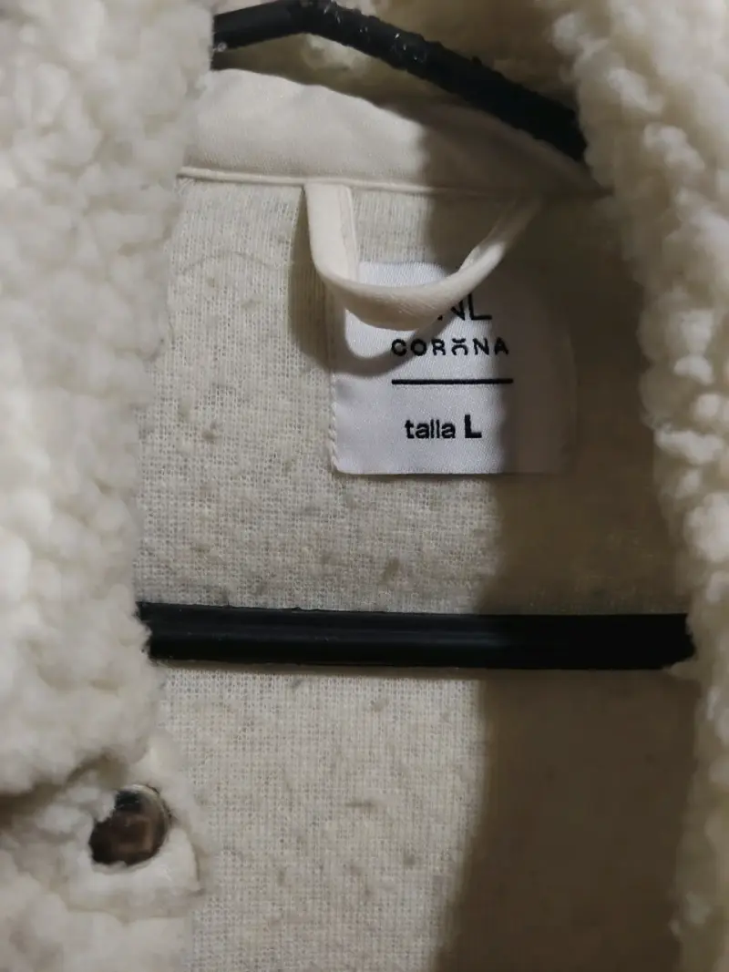 Chaqueta corderito beige unisex - 3