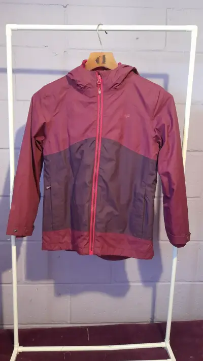 Chaqueta impermeable morada - miniatura 1
