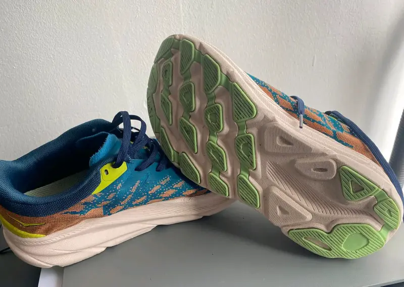 Zapatillas deportivas azul y naranja - 2