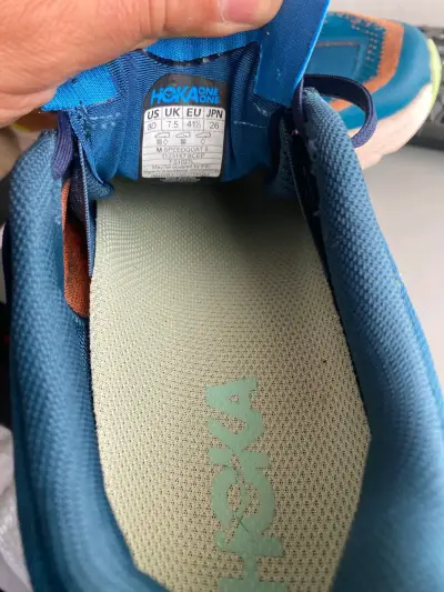Zapatillas deportivas azul y naranja - miniatura 3