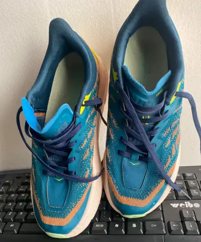 Zapatillas deportivas azul y naranja - miniatura 4