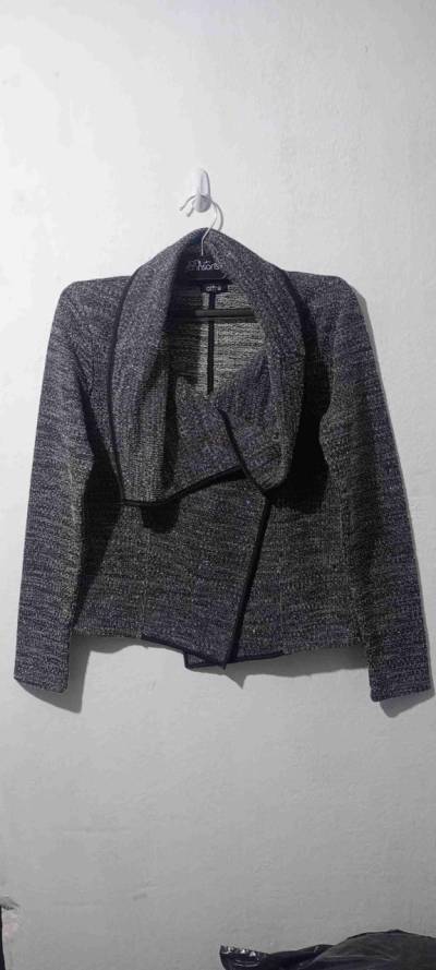 Blazer jaspeado blanco y negro (oficina) - TALLA S - miniatura 1