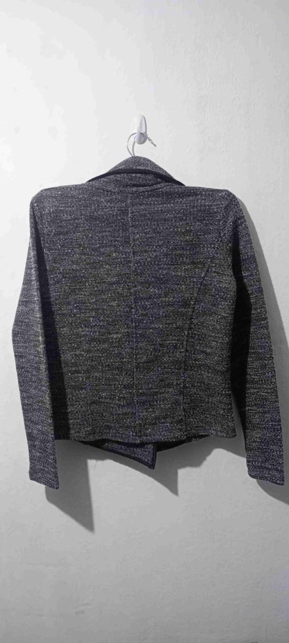 Blazer jaspeado blanco y negro (oficina) - TALLA S - 2