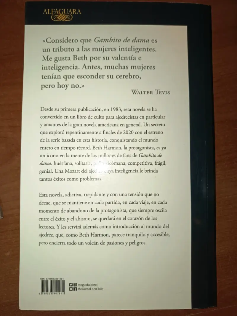 Libro 'Gambito de dama' - 2
