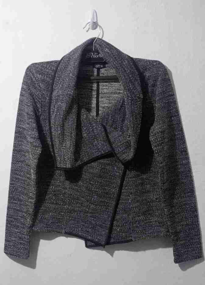 S - Blazer jaspeado blanco y negro (oficina) - 1
