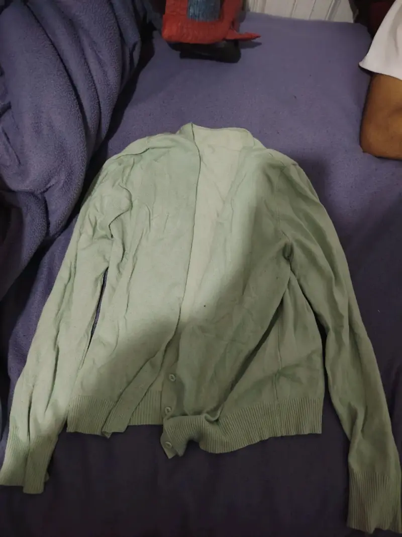 Cárdigan verde mujer