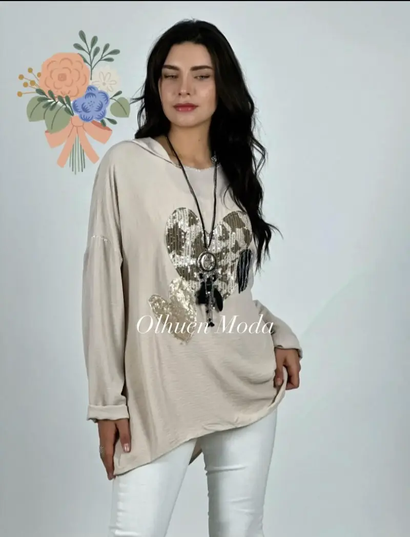 Chaqueta azul acolchada para mujer - 3
