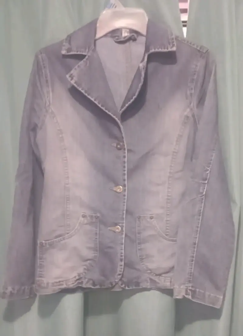 Chaqueta de mezclilla azul
