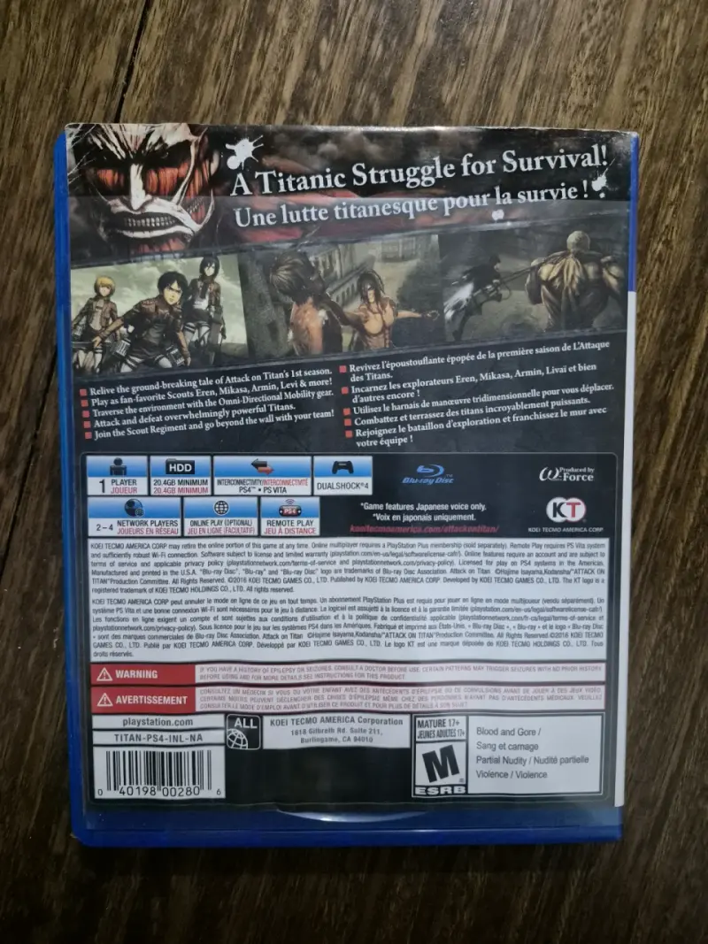 Juego PS4 Attack on Titan - 3