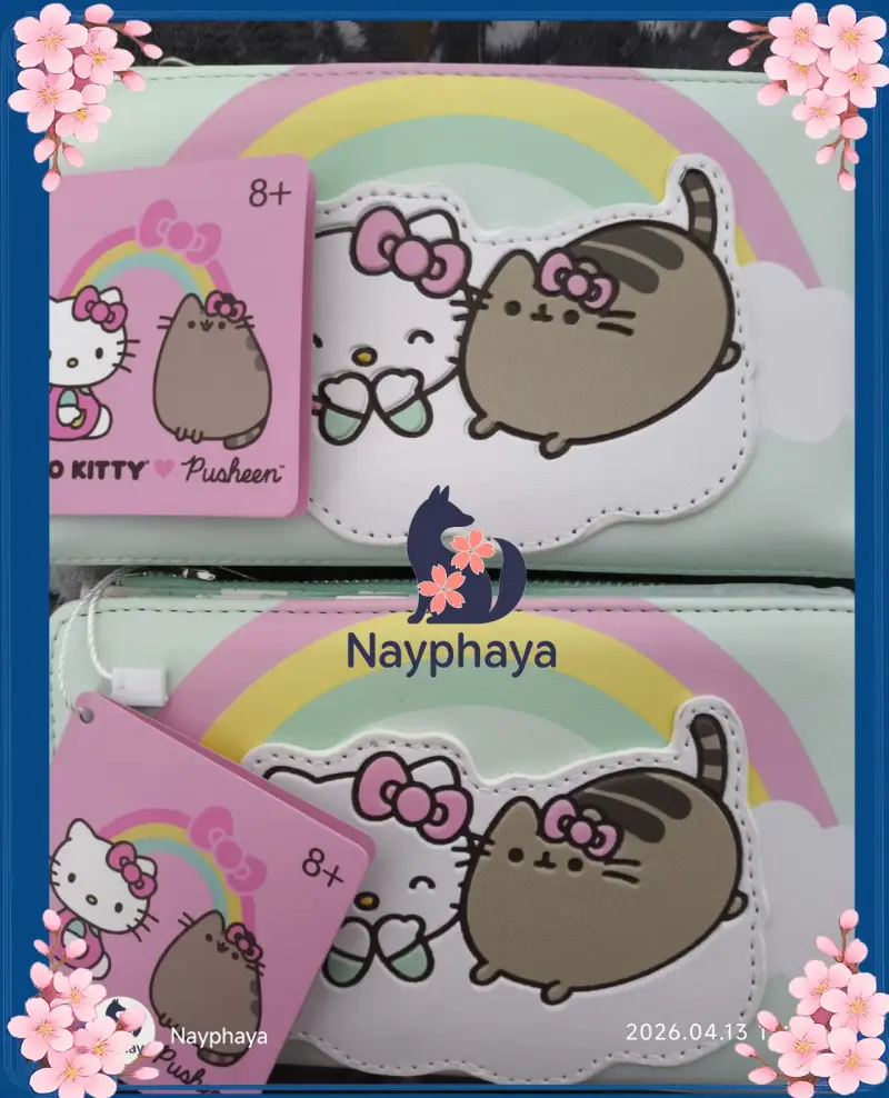 Billetera colaboración Hello Kitty x Pusheen 2021 - 1