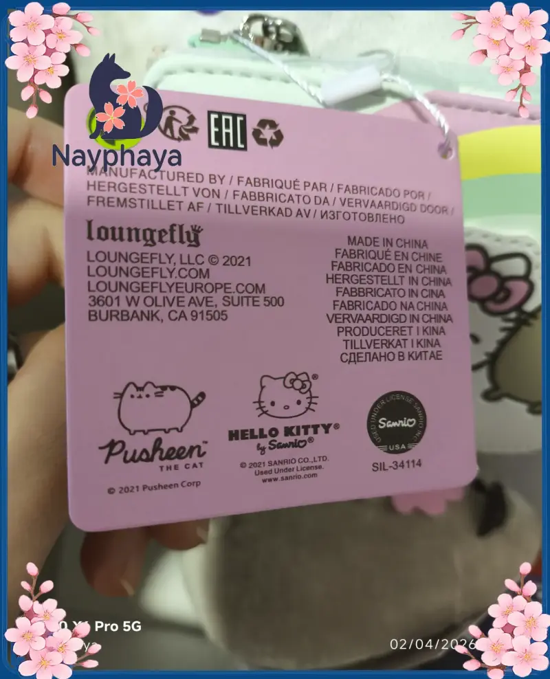 Billetera colaboración Hello Kitty x Pusheen 2021 - 2