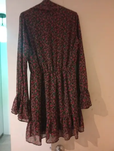 Vestido floral manga larga - miniatura 2