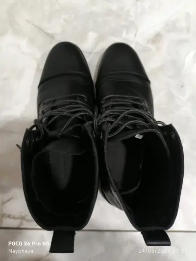 Botas negras de cuero talla 42 - miniatura 3