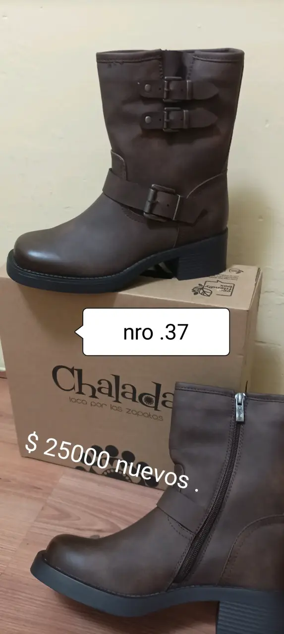 Botas café Chalad tamaño 37 nuevas - 1