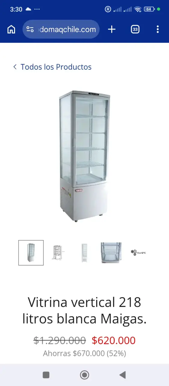 Vitrina vertical 218 litros Maigas - 1
