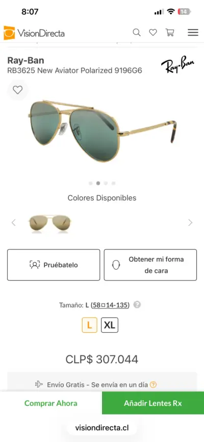 Ray-BanRB3625 New Aviator Polarized 9196G6 - miniatura 5