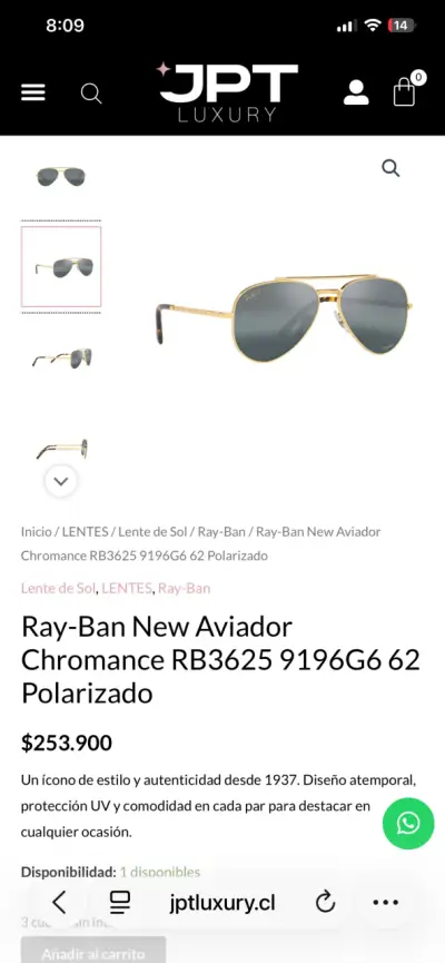 Ray-BanRB3625 New Aviator Polarized 9196G6 - miniatura 6