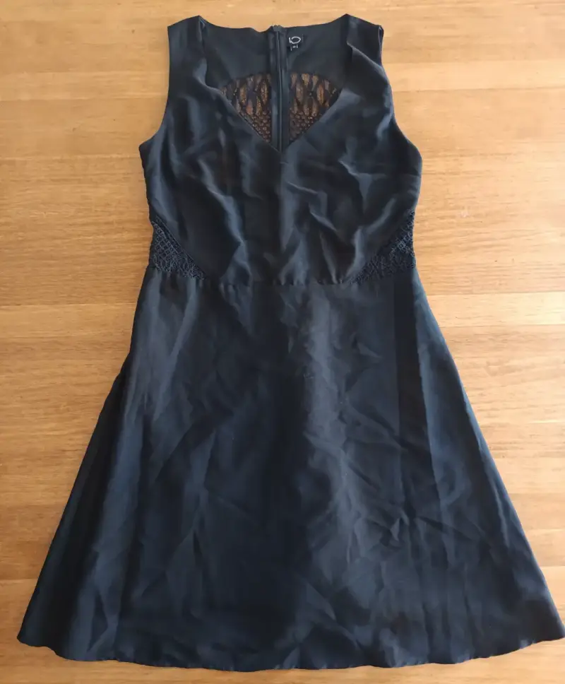 Vestido negro sin mangas IO Talla 40 - 1