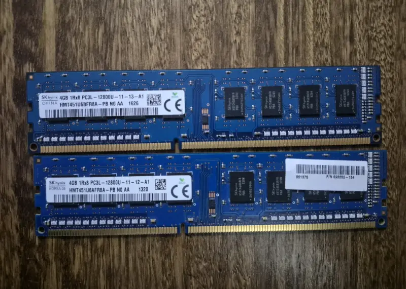 Memorias RAM DDR3L 8GB(2x4GB) DIMM SK Hynix - 1