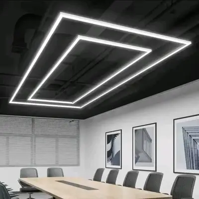 Luz led hexagonal Rectangular 400w. Techo. - miniatura 1