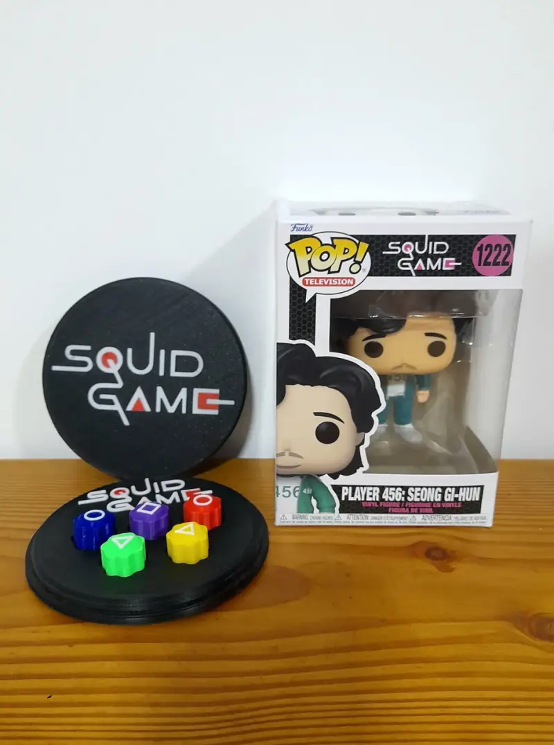 Lote de Squid Game, Funko Pop Gi-hun, Juego Gonggi