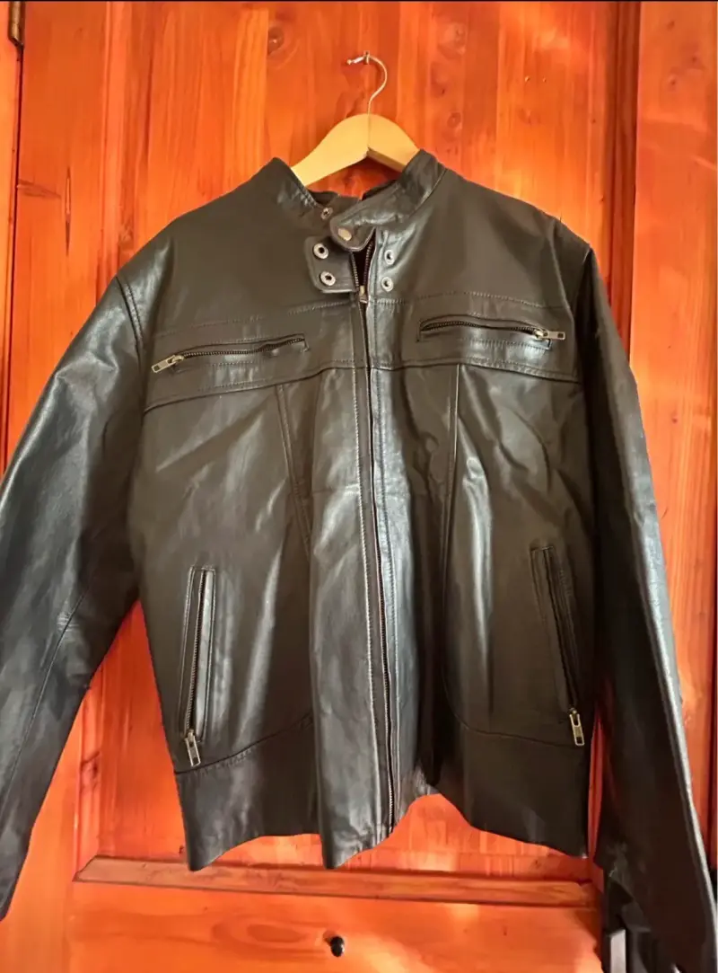 Chaqueta de cuero negro - 2