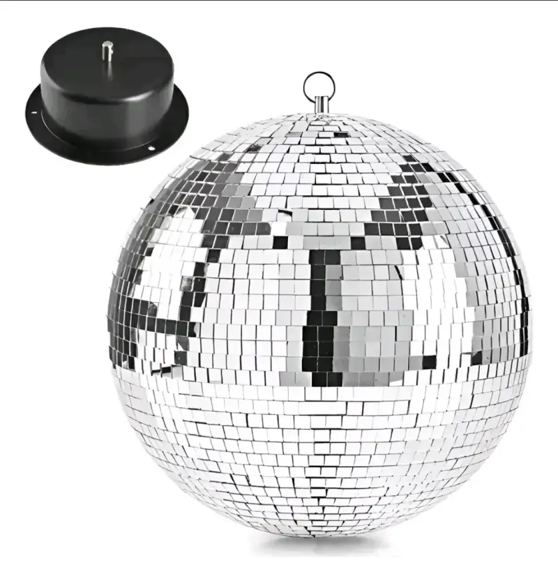 Bola disco con motor.  20 cm