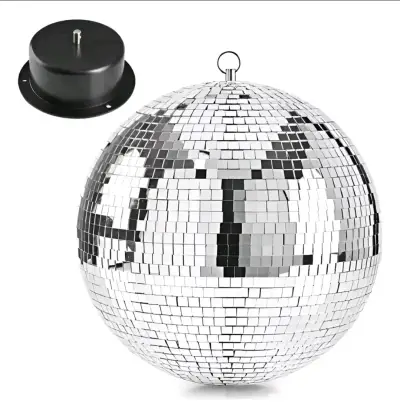 Bola disco con motor.  20 cm - miniatura 1
