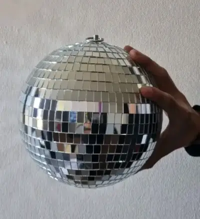 Bola disco con motor.  20 cm - miniatura 2