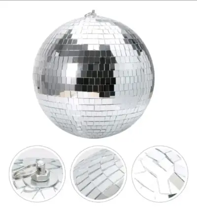 Bola disco con motor.  20 cm - miniatura 3
