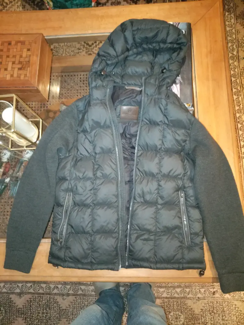 Chaqueta acolchada negra Massimo Dutti