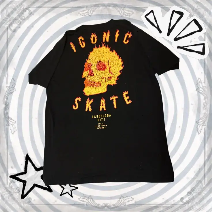 Polera negra Iconic Skate