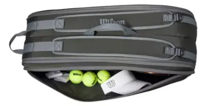 Bolso Tenis Wilson Tour 6 raquetas gris - miniatura 2