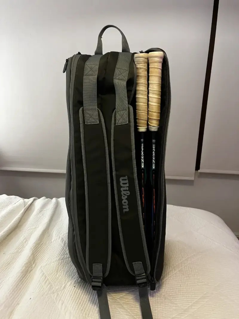 Bolso Tenis Wilson Tour 6 raquetas gris - 3