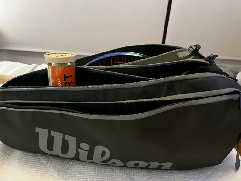 Bolso Tenis Wilson Tour 6 raquetas gris - 5