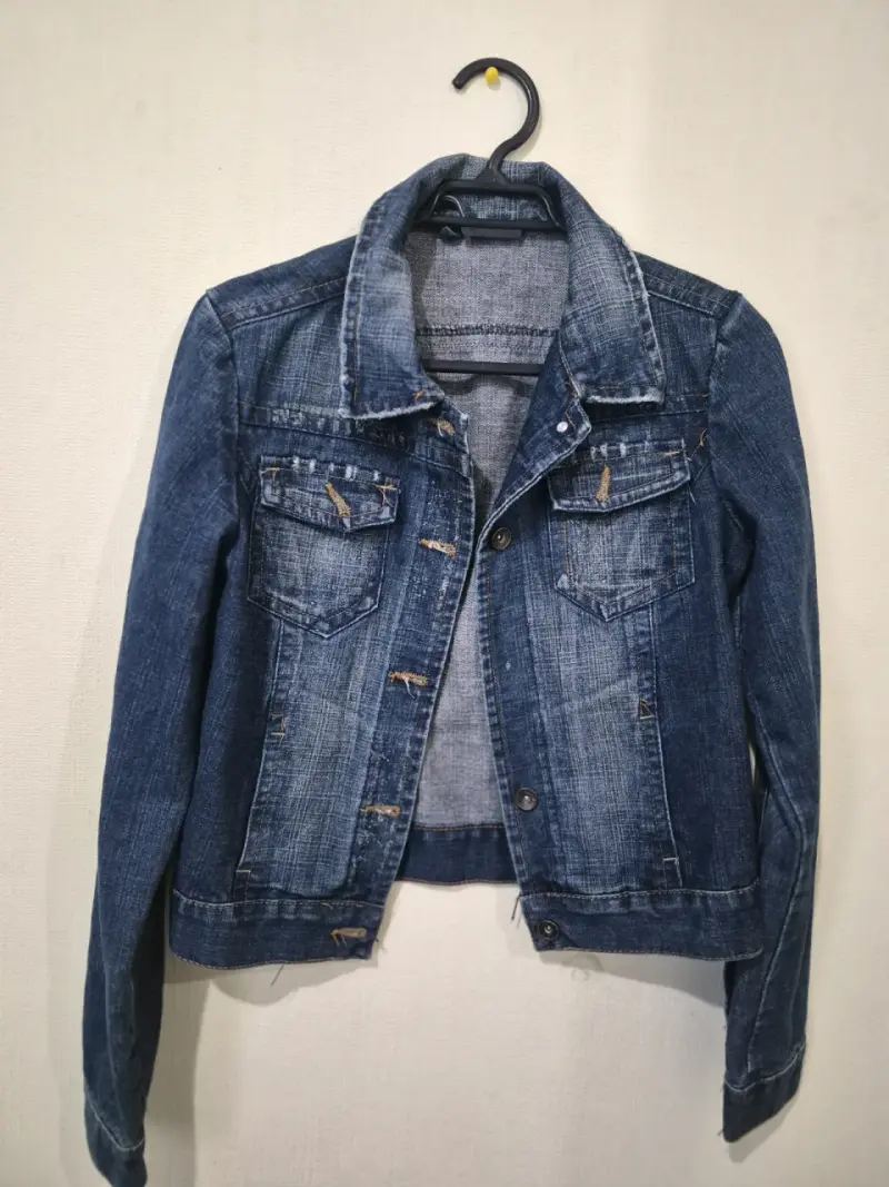 Chaqueta de mezclilla azul - 1