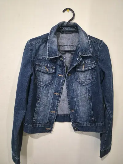 Chaqueta de mezclilla azul - miniatura 1