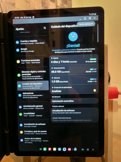 Tablet S6 Lite  con funda azul y lapiz - miniatura 2